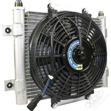 Xtrude Core Heavy Duty Trans Cooler w/Fan & -10 JIC Male Connection