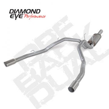 Diamond Eye DPF Back Aluminized Kit Dual 3"