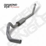 Diamond Eye Turbo Back Aluminized Kit Single 4