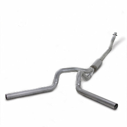 Diamond Eye Turbo Back Aluminized Kit With Muffler Replacement Pipe Dual 4"