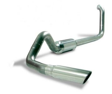 Diamond Eye Turbo Back Stainless Steel Kit With Muffler Replacement Pipe Single 4" - UNAVAILABLE