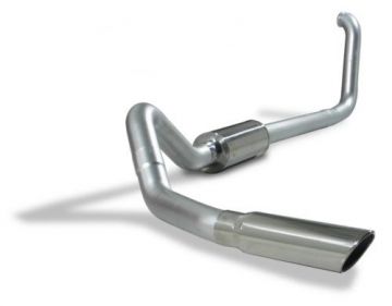 Diamond Eye Cat-Back Aluminized Kit With Muffler Replacement Pipe Single 4"