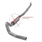 Diamond Eye Turbo Back Aluminized Kit With Muffler Replacement Pipe Single 4