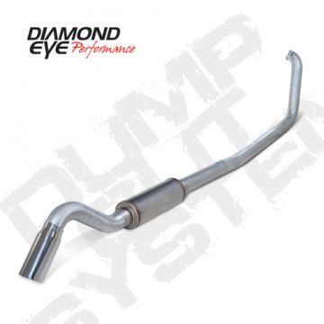 Diamond Eye Turbo Back Turn Down Aluminized Kit Single 4"
