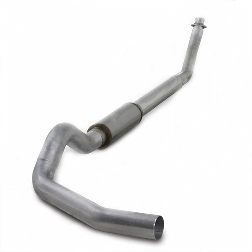 Diamond Eye Turbo Back Aluminized Kit With HX40 Downpipe Single 5"