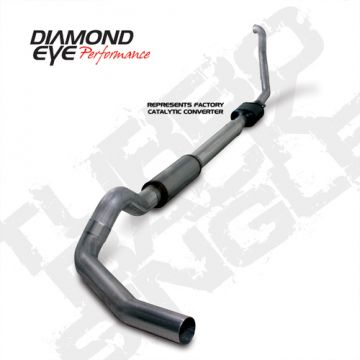Diamond Eye Turbo Back Stainless Steel Kit With 3" Downpipe Single 5"