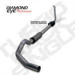 Diamond Eye Turbo Back Stainless Steel Kit With Muffler Replacement Pipe & 3