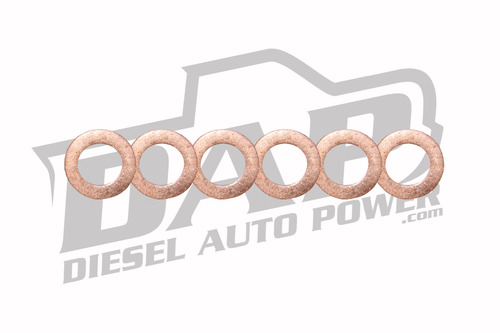 Diesel Auto Power: DAP Set Of 6 Thin Injector Seal Washers .5mm ...