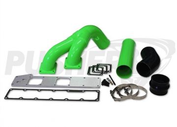 Pusher 3.5" MEGA Twin Intake System 1994-1998 Dodge Cummins 12v
