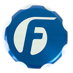 03-16 Cummins Billet Oil Cap Cover Blue