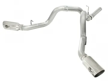 DPF back 4 GM 11-16 6.6L exhaust system with polished tip