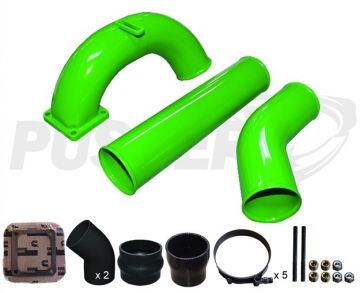 Pusher 3.5" MEGA Intake System with 3.5" Passenger Side Intercooler Tube