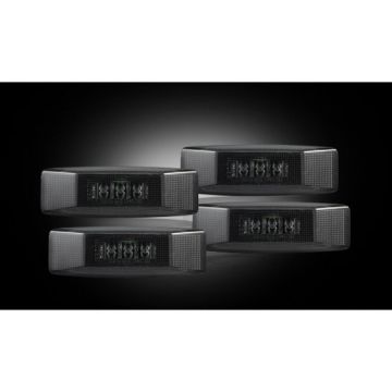 Dodge RAM Dually Fender Lenses (4-Piece Set) w/ 2 Red LED Lights and 2 Amber LED Lights - Smoked Len