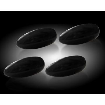 GMC and Chevy Dually Fender Lenses (4-Piece Set) w/ 2 Red LED Lights and 2 Amber LED Lights - Smoked