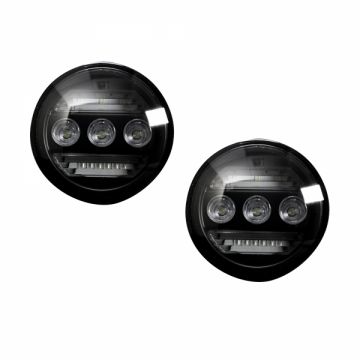 3-Function Fog Light Kit - WHITE LED Fog Lights - WHITE LED Daytime Running Lights - AMBER LED Turn