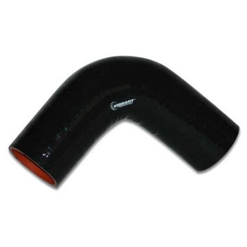 VIBRANT 2744 3" SILICONE 90 DEGREE ELBOW (Black)
