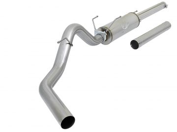 Large Bore-HD 4 IN 409 Stainless Steel Cat-Back Exhaust System w/ Muffler & No Tip
