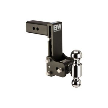 B&W TOW & STOW 2-1/2" ADJUSTABLE DUAL-BALL MOUNT (BLACK)