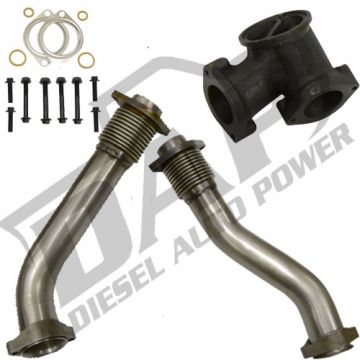 DAP Performance Stainless Up Pipes for 7.3L Ford Powerstroke with Gaskets