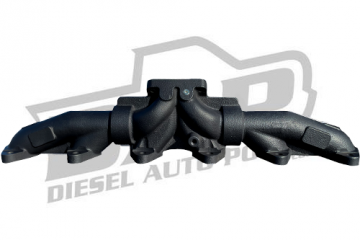 DAP Assembled Black Cerakote 3-Piece T3 Exhaust Manifold Pyro Tapped With Gaskets - 12VT3M-CBLK