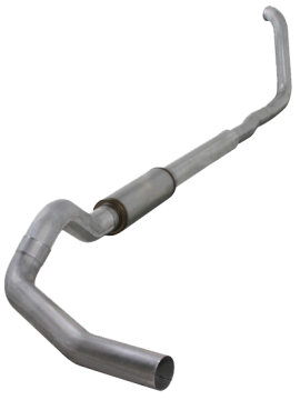 Diamond Eye 5" ALUMINIZED TURBO BACK SINGLE OUTLET EXHAUST