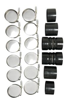 DAP Intercooler Boot Kit with Spring Clamps for 1999.5-2003 7.3L Ford Powerstroke