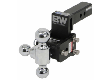 B&W Tow & Stow 3-Ball Mount - 2" Hitch - 3" Drop, 3-1/2" Rise - 10K - Black