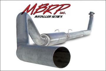 MBRP 4" Turbo Back, Single Side (94-97 Hanger HG6100 Required), Aluminum L