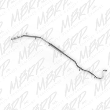 MBRP 4" Turbo Back, Single Side Exit (4WD only), T409 Stainless Steel 09
