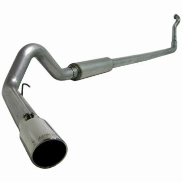MBRP 4" Turbo Back, Single Side Exit, Off-Road (Aluminized 3" downpipe), Aluminum L