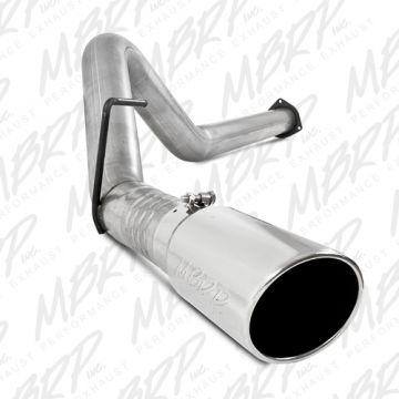 MBRP 4" Filter Back, Single Side Exit, Aluminum + Down Pipe L