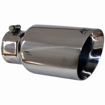 MBRP Exhaust Tail Pipe Tip 6" O.D. Dual Wall Angled 4" Inlet 12" Length T304 Stainless