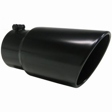 MBRP Exhaust Tip 6" O.D. Dual Wall Angled 5" Inlet 12" Length-Black Finish