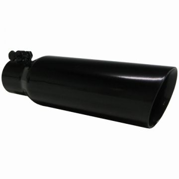 MBRP 3.5" Tip Dual Wall Angled 2.5" Inlet 12" Length Bolt-On Black LK