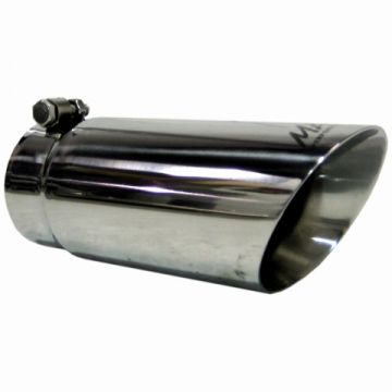 MBRP 3.5" Tip Dual Wall Angled 4" Inlet 10" Length Bolt-On T304 Stanless