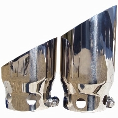 MBRP 4" Inlet 5" Tip Cover Set-6 3/4" And 9 3/4" Length T304 Stainless