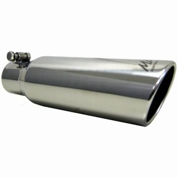 MBRP 3.5" Tip Angled Rolled End 2.5" Inlet 10" Length Bolt-On T304 Stanless