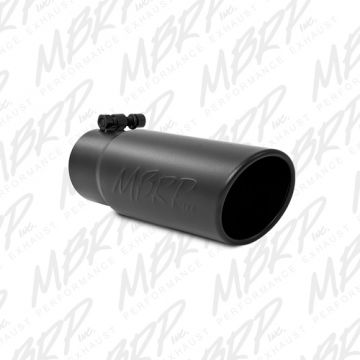 MBRP 3.5" Tip Angled Rolled End 3" I.D. Inlet 10" Length Bolt-On Black LK