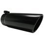 MBRP Exhaust Tip 8" O.D. Rolled End 4" Inlet 18" Length Black Finish