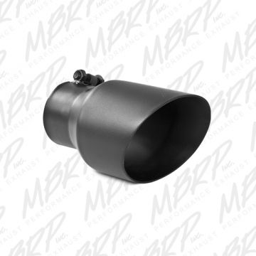 MBRP 4.5" Outlet 3" Inlet 8" Length Tip Dual Wall Angled Bolt-On Black LK