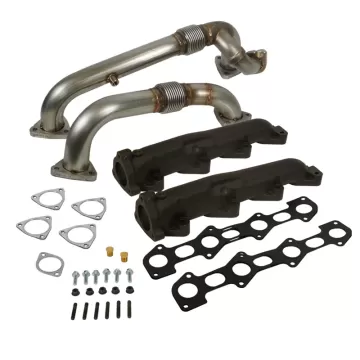 Exhaust Manifold & Up-Pipes Set Power Stroke 6.4L Ford 2008-2010 F-250/F-350/F-450/F-550 SuperDuty