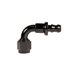 -6 90 Deg to Hose Barb Black Fleece Performance