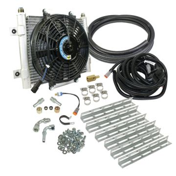Xtrude Transmission Cooler with Fan Complete Kit for 5/8in Lines (Silverado/Sierra)