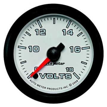 Voltmeter, 8-18V, Digital Stepper Motor White/Black Pro-Cylce