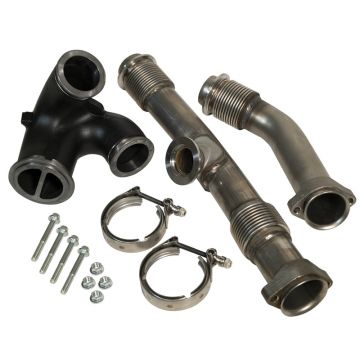 BD 6.0L Powerstroke UpPipes Kit w/EGR Connector - Ford 2004.5-2007