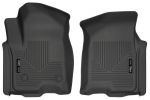 Husky Floor Liners Front 19-Present Silverado/Sierra 1500 Crew Cab Pickup  Black