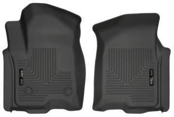 Husky Floor Liners Front 19-Present Silverado/Sierra 1500 Crew Cab Pickup  Black