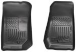 Husky Floor Liners Front 07-13 Jeep Wrangler -Black