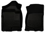 Husky Floor Liners Front 07-14 Escalade/Avalanche/Silverado/Sierra/Yukon/Suburban -Black
