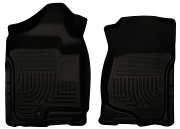 Husky Floor Liners Front 07-14 Escalade/Avalanche/Silverado/Sierra/Yukon/Suburban -Black